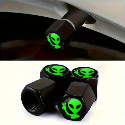4PCS Aluminium Valve Stem Caps