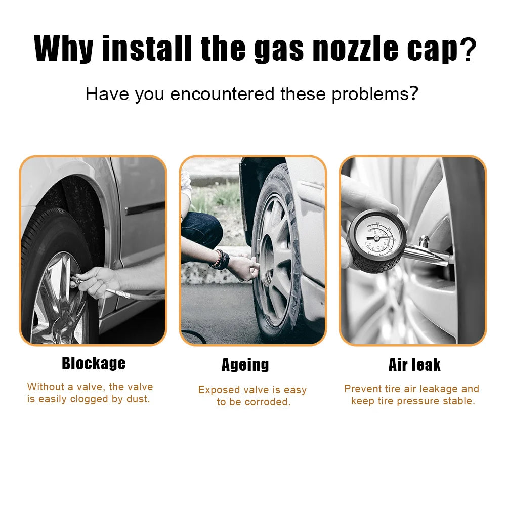 4PCS  Valve Stem Caps