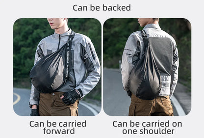Motorcycle Helmet Backpack Large Capacity Travel Bags Reflective