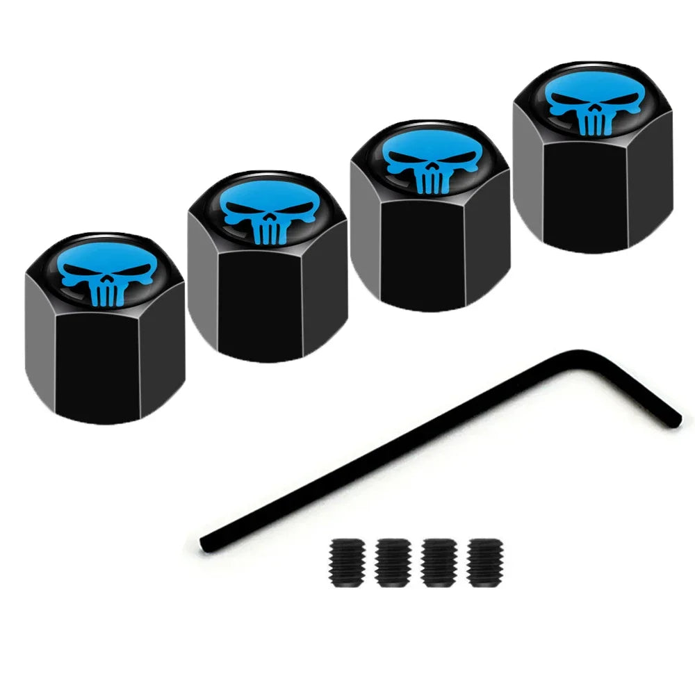 Anti-Theft Skull Valve Stem Caps