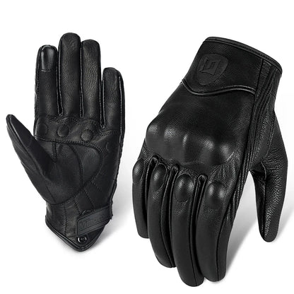 Motorcycle Retro Leather Gloves