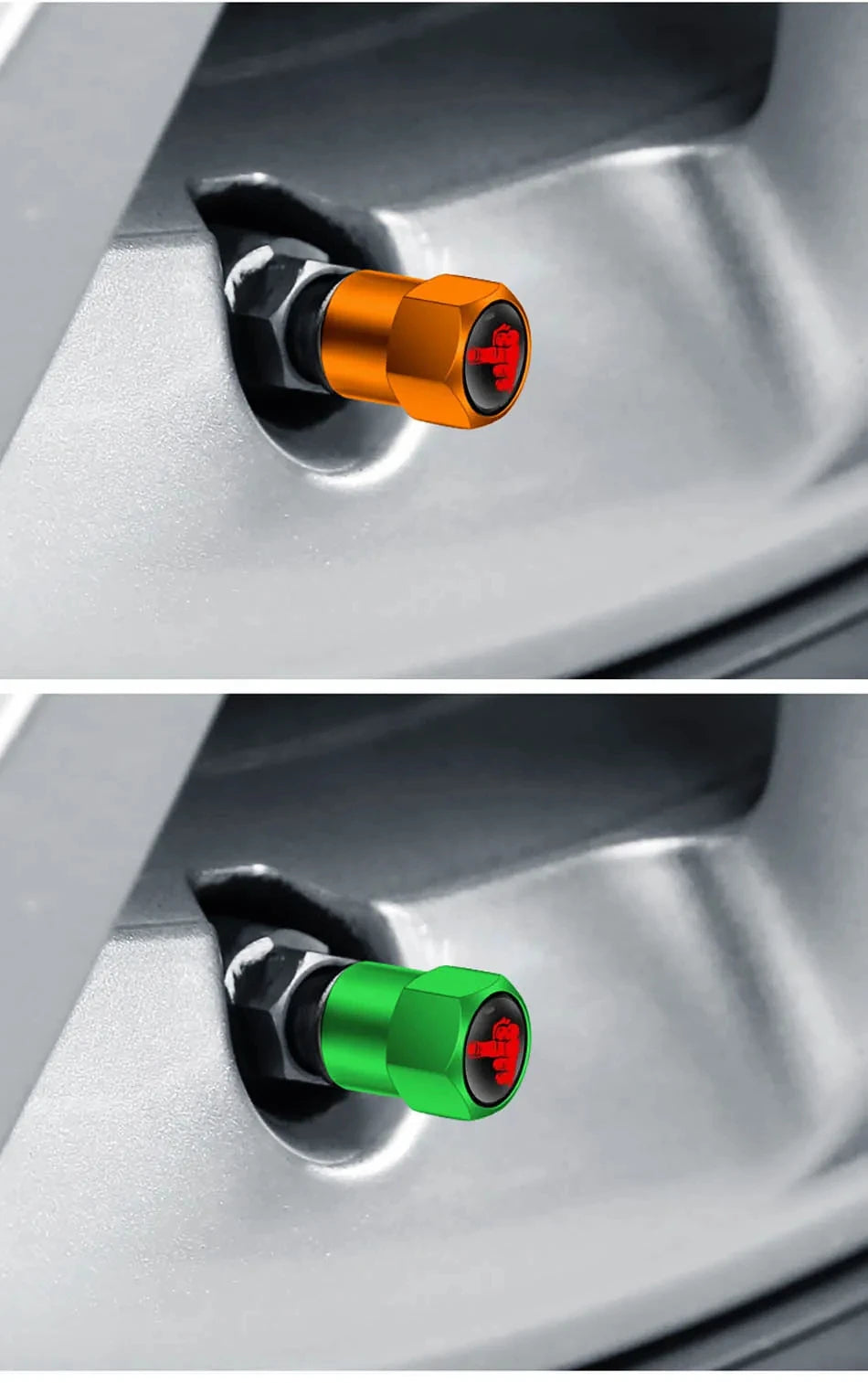 4PCS Aluminium Valve Stem Caps