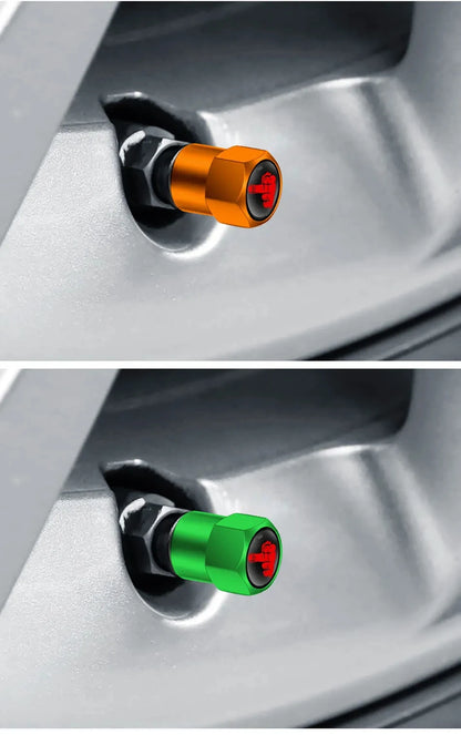 4PCS Aluminium Valve Stem Caps