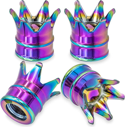 4PCS Crown Valve Stem Caps