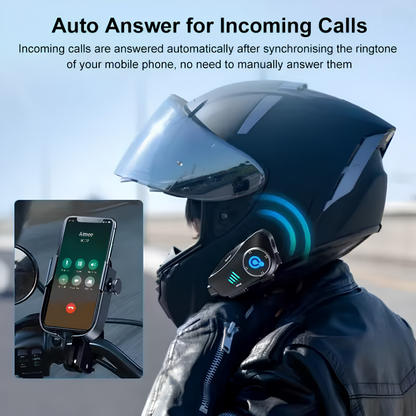 BikerZoneZ Motorcycle Helmet Headset Intercom