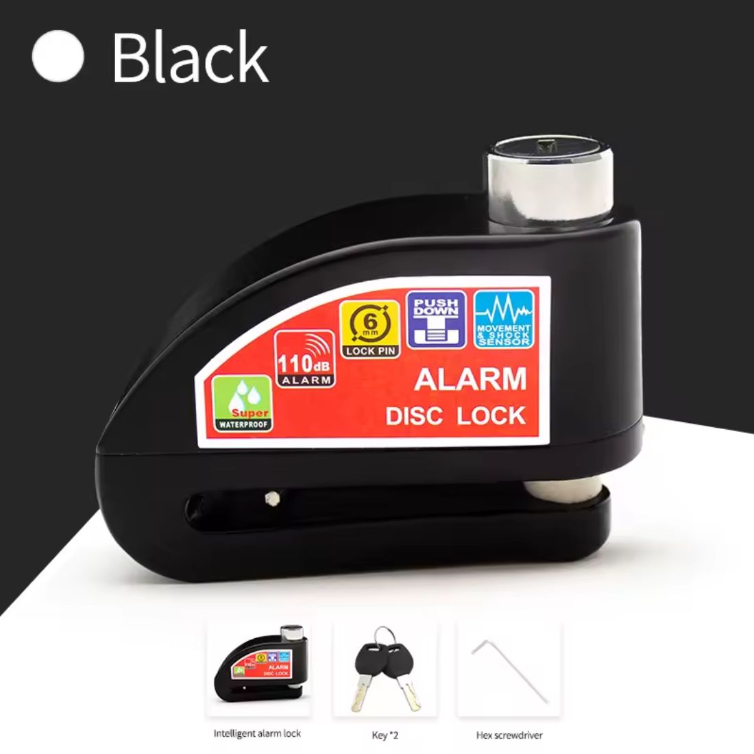 Motorcycle Alarm Disc Brake Lock
