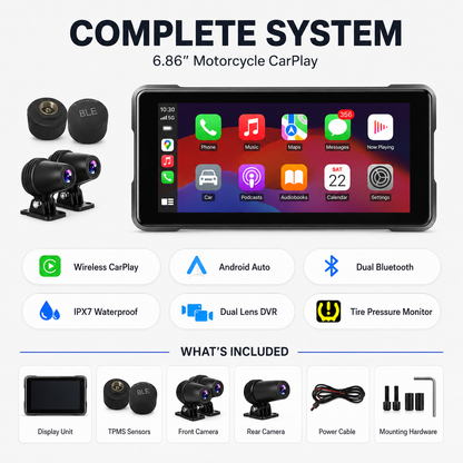 BikerZonez 6.86” Motorcycle CarPlay