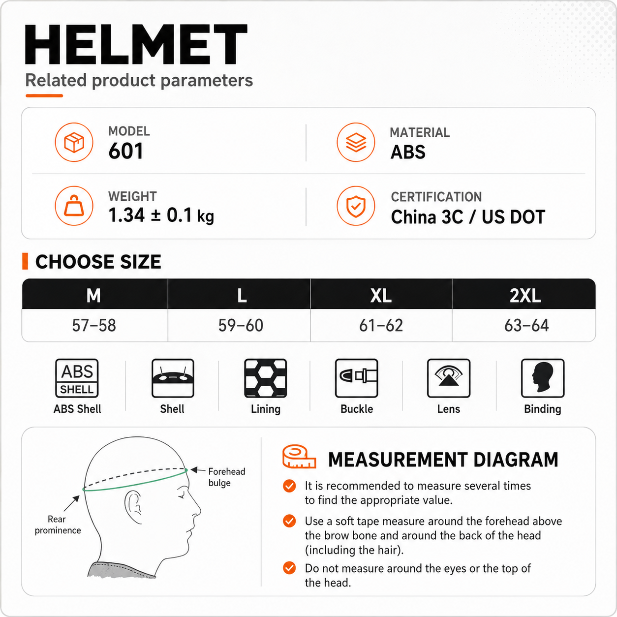 BikerZoneZ Sport Open Face Helmet - DOT Certified