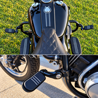 BikerZoneZ CruiseRest™ Highway Foot Pegs