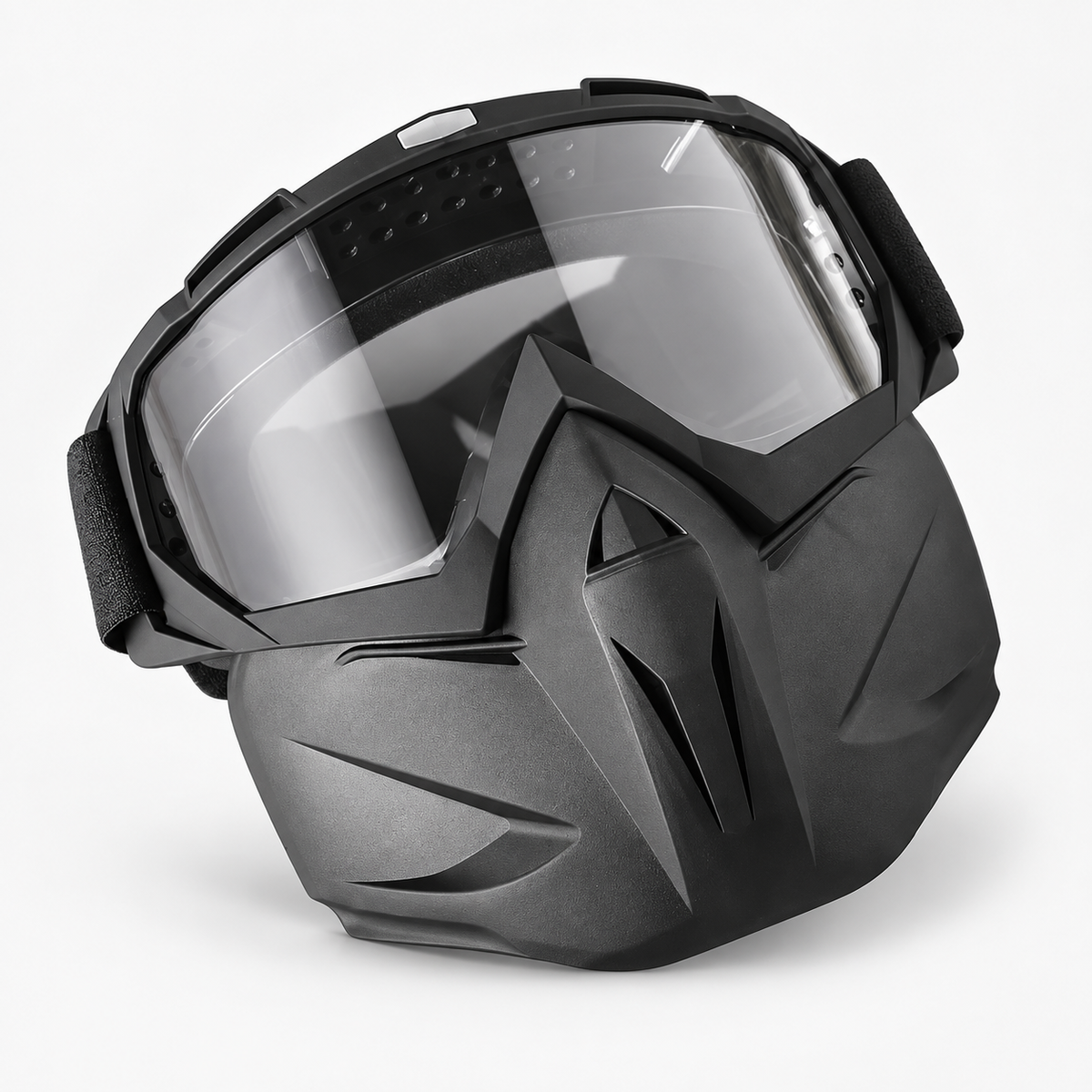 BikerZoneZ 2-in-1 Motorcycle Goggles & Face Mask