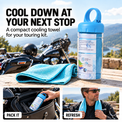 BikerZoneZ Water-Activated Instant Evaporative Cooling Towel