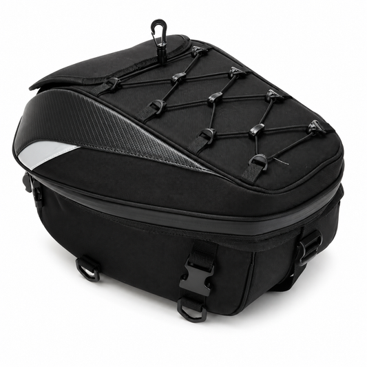 BikerZoneZ 2-in-1 Expandable Motorcycle Tail Bag & Backpack