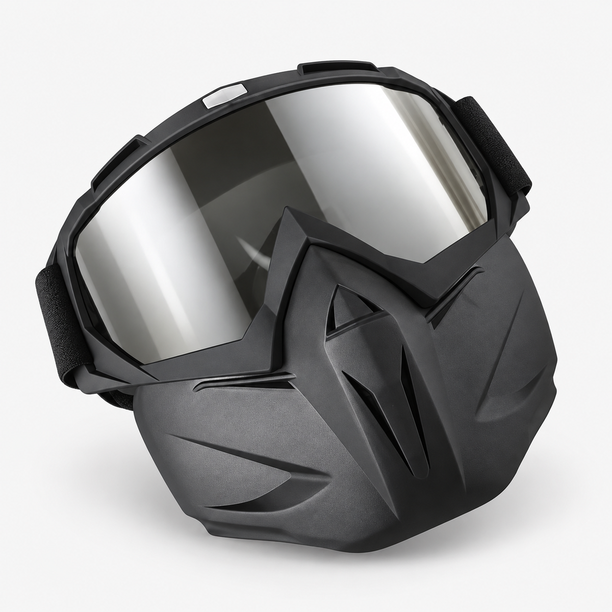 BikerZoneZ 2-in-1 Motorcycle Goggles & Face Mask