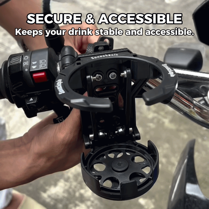 BikerZonez MotoFold™ CNC Bottle Holder