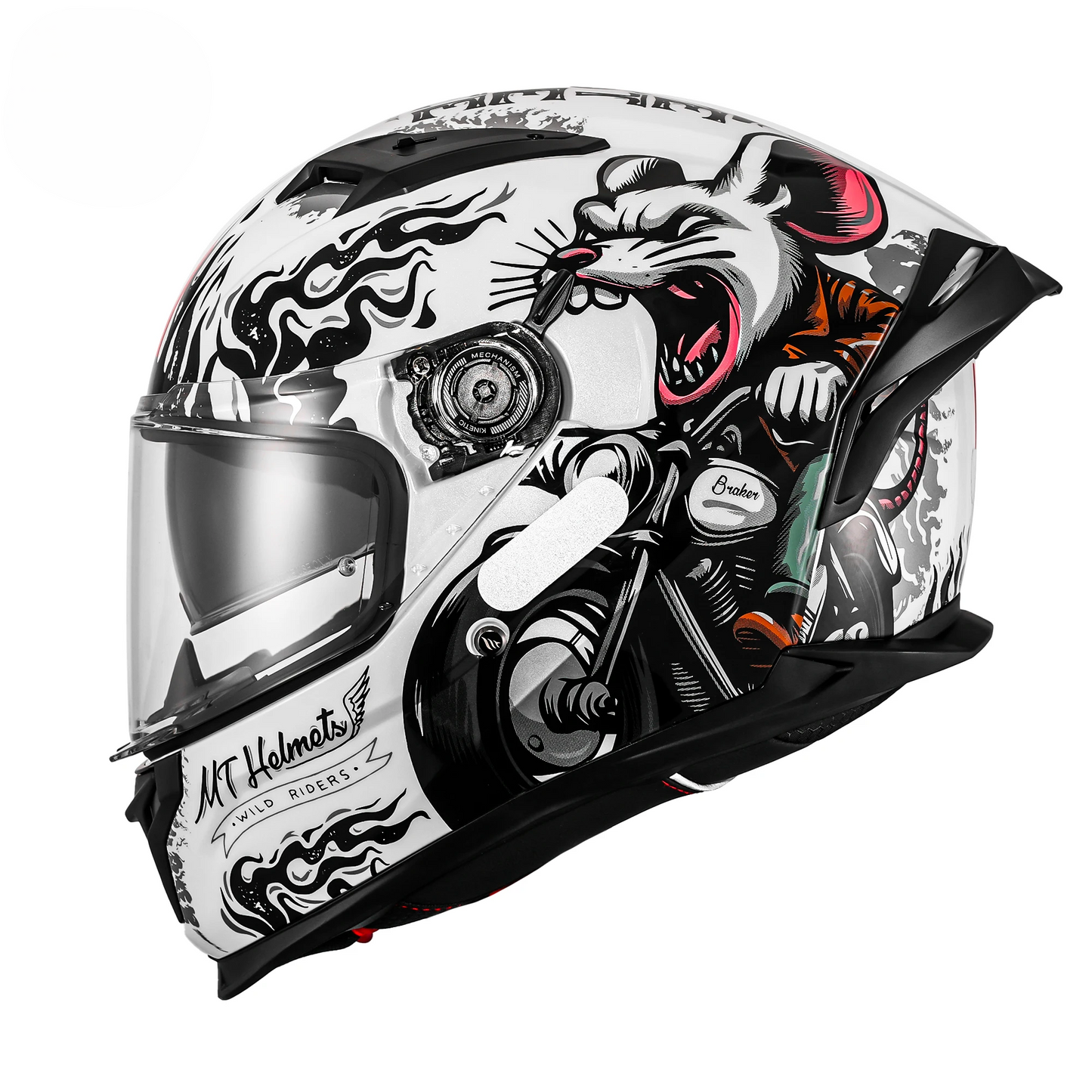 MT Braker SV Dual Lens Fullface Helmet - DOT & ECE Certified