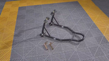 BikerZonez Heavy-Duty Front & Rear Motorcycle Stand Set