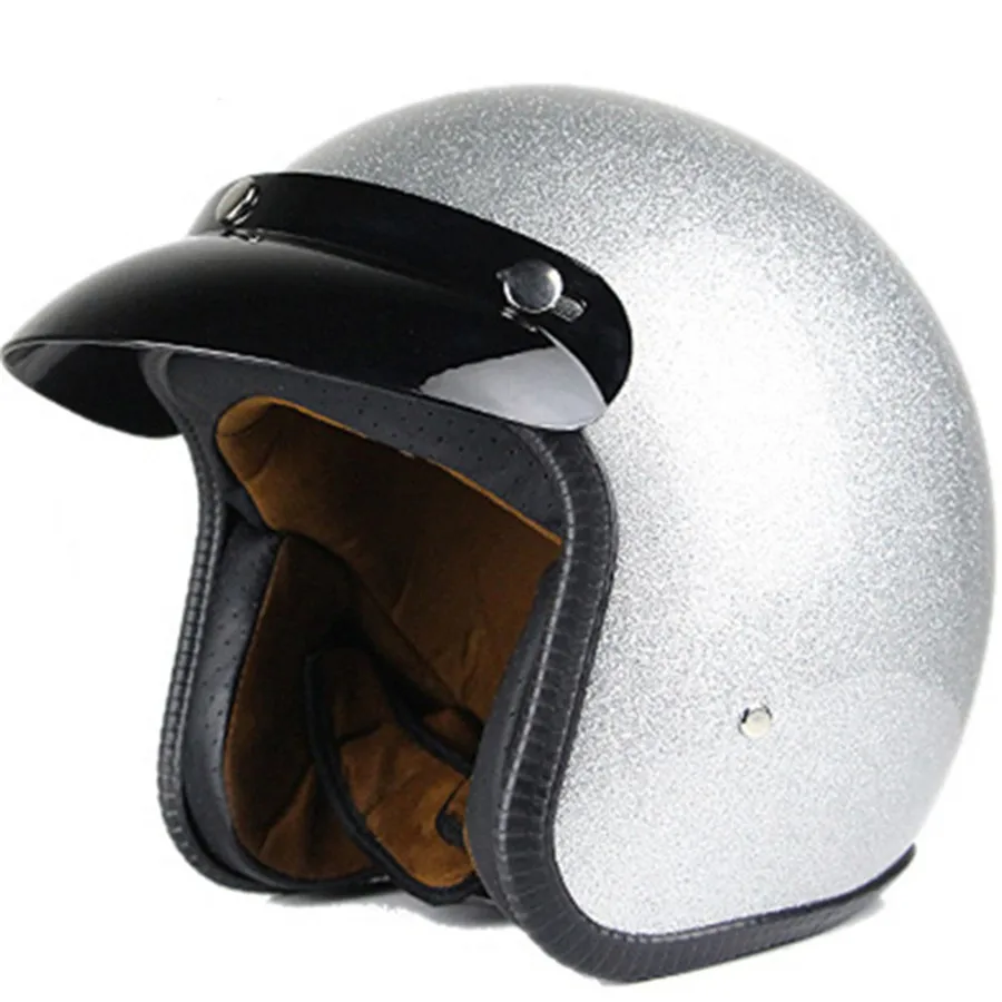 Vintage German Open-Face Helmet – DOT & ECE Approved